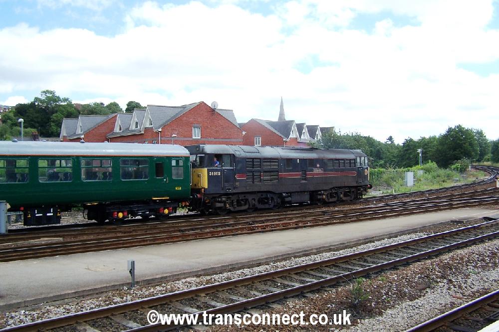 Loco 31602 On Rear Of Cathedrals Express 090706 .JPG